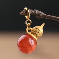 [S925] Bầu Hồ Lô Treo - Đầu Móc Bọc Bạc 925 - 3 Màu Sắc -  Phụ Kiên Xâu Mix Vòng Tay Phong Thủy Handmade Nam, Nữ