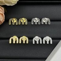 S925 Bông Tai Nữ Chống Dị Ứng Chữ M Hàn Quốc Ins Phong Cách Hiend Thương Hiệu Bông Tai Thiết Kế Lấy Cảm Hứng Từ