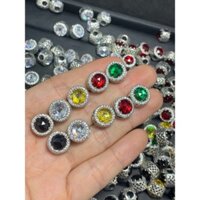 [S925] Hạt Charm Pandora Radian Bạc 925 Đính Đá Sắc Nét - Xâu, Phối, Mix Vòng Tay Nam Nữ Phụ Kiện Làm Vòng