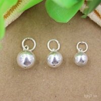 S990 Bán buôn trang sức chuông nhỏ bằng bạc đánh bóng, phụ kiện bạc, bộ phận mặt dây chuyền, trang sức chuông