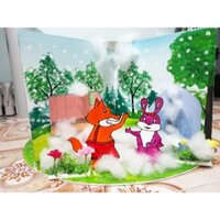 Sa bàn Cáo Thỏ Và Gà Trống - Sa bàn kể chuyện