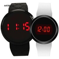 Sa _ Men Thời Trang Chống Thấm Nước LED Tròn Màn Hình Cảm Ứng Ngày Ngày Đồng Hồ Đeo Tay Silicon