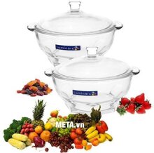 Thố thủy tinh có nắp Granity Luminarc H1584 2,5L