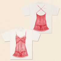 Sabrina Thợ Mộc Merch Cotton Áo Thun Nam Nữ Màu Đỏ Quần Lót In Hình Tay Ngắn Plus Kích Thước Vintage Thời Trang Rời Áo Tee