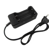 Sạc 18650 Sạc Kép với Cáp Sạc Pin Lithium 3.7V 4.2V Khe Cắm Kép cho Đèn Pin Sáng Mạnh