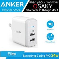 Sạc 2 Cổng Anker PowerPort 2 Elite 24W