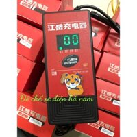 Sạc 5 bình Xe Đạp Điện Xe Máy Điện 60V12ah Tự Ngắt Chống Phồng Bình hiển thị số bằng đèn led