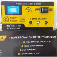 Sạc ắc quy 12v6A/24v3A đến 200ah, sạc bình ắc quy cho ô tô, xe máy thông minh tự ngắt khi đầy-Bolaimei 2021