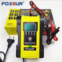 Sạc ắc quy Foxsur 12v/24v 2AH-240ah đa năng Sạc bình Lithium LiFePo4 thông minh tự động ngắt khi đầy