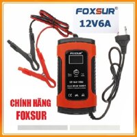 Sạc ắc quy ô tô xe máy 12V 100AH chính hãng Foxsur có khử sunfat thông minh tự ngắt khi đầy -Foxsur 12v 100ah