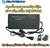 Sạc Ắc quy xe máy điện có 6 đèn hiển thị 72V40A-MSP: 72V40A CHARGER 6 đèn
