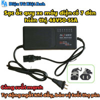 Sạc Ắc quy xe máy điện có 7 đèn hiển thị 48V50-55A-MSP:  48V50-55A SMT 7 đèn