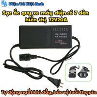 Sạc Ắc quy xe máy điện có 7 đèn hiển thị 72V20A-MSP: 72V20A SMT 7 đèn