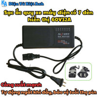 Sạc Ắc quy xe máy điện có 7 đèn hiển thị  60V32A-MSP:  60V12A SMT 7 đèn