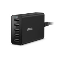 Sạc Anker 5 cổng, 40w - [Powerport 5, 40w] - đen