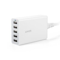Sạc Anker 5 cổng, 40w - [Powerport 5, 40w] - trắng