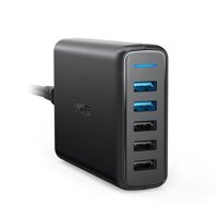 SẠC ANKER 5 CỔNG, 63W, 2 CỔNG QUICK CHARGE 3.0