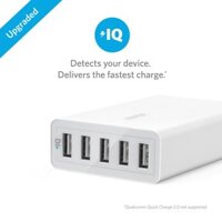 Sạc Anker 5 cổng công nghệ powerlQ - cao cấp Hàng Chính Hãng