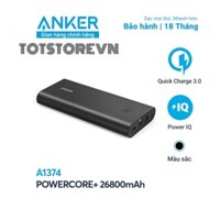 Sạc Anker POWERCORE sạc nhanh 3.0 - A1374 26800mAh dung lượng