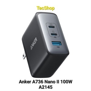 Sạc Anker PowerPort 3 cổng 65W (2PD-1IQ) - A2034