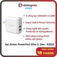 Sạc Anker PowerPort Elite 2, 24w - A2023