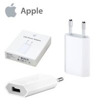 Sạc Apple USB 5w trắng chân tròn (Có hộp)