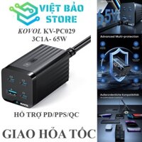 Sạc bàn 65W 4 cổng 3C1A Kovol Charging Mate Sprint PD 4 - port KV-PC029 hỗ trợ PD/PPS/QC