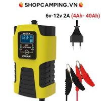 Sạc bình 6v 12v 4Ah - 40Ah FOXSUR 2A tự ngắt, phục hồi ắc quy, khử sunfat chống ngược cực