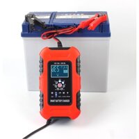 Sạc bình ắc quy 12V 24V 10A 6AH-180AH FOXSUR có chức năng khử sunfat phục hồi ắc quy sạc được pin sắt LiFeP04