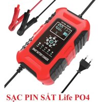 Sạc bình ắc quy 12V 24V 10A 6AH-180AH FOXSUR có chức năng khử sunfat phục hồi ắc quy sạc được pin sắt LiFeP04