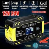 Sạc bình ắc quy 12V-24V/8A 4ah-150ah có chức năng khử sunfat phục hồi bình cũ chống ngược cực sạc ắc quy ô tô xe máy