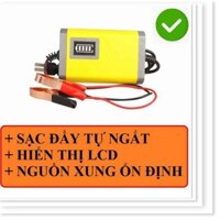 Sạc bình ắc quy 12V 2A từ 4Ah-20Ah thông minh tự ngắt khi đầy chống ngược cực sạc được cả bình khô bình nước sạc bình ắc