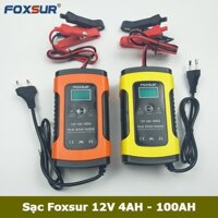 Sạc bình ắc quy 12V 4Ah - 100Ah FOXSUR tự ngắt khi đầy chức năng bảo dưỡng phục hồi ắc quy - FOX-SUR-12V5A