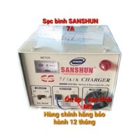 Sạc bình ắc quy 6V-12V Sanshun 7A dùng cho bình ắc quy 35Ampe trở xuống