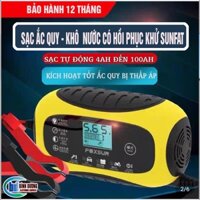 Sạc bình ắc quy ô tô xe máy 12V 4Ah - 100Ah 3 MODEL  fullbox tự ngắt khi đầy chức năng phục hồi ắc quy