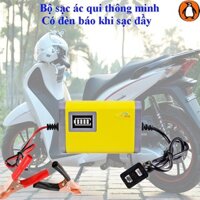 Sạc Bình Ắc Quy Tự Động Cho Xe Máy (12V 2A) Sạc Bình Nhanh Cho Xe Máy, Xe Ô Tô, xe đạp điện  TP2579