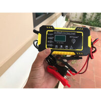 Sạc bình acquy 12V/6A tự ngắt khi đầy cho bình 4Ah - 100Ah