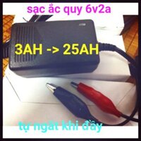 SẠC BÌNH ĐIỆN 6V (3AH->22AH) TỰ NGẮT KHI ĐẦY