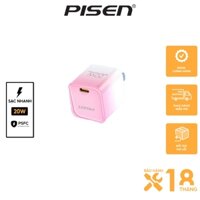 Sạc cao cấp PISEN Quick ice Crystal PD 20W/Mini PD 20W Rainbow- KPD201 (Rainbow), sạc nhanh, công suất sạc 20W - PS