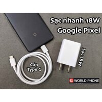 Sạc cáp nhanh GG chính hãng 18W GG Pixel/ Pixel XL 2/2 XL 3/3XL 3a/3a XL 4/4XL 4a 5G, Pixel 5