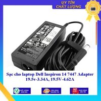 Sạc cho laptop Dell Inspiron 14 7447 Adapter 19.5v-3.34A 19.5V-4.62A - Hàng Nhập Khẩu New Seal