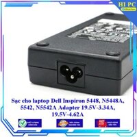 Sạc cho laptop Dell Inspiron 5448 N5448A 5542 N5542A Adapter 19.5V-3.34A 19.5V-4.62A - Kèm Dây nguồn - Hàng Nhập Khẩu