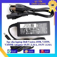 Sạc cho laptop Dell Vostro 3558 V3559 V3559B Adapter 19.5V-2.31A 19.5V-3.34A - Hàng Nhập Khẩu New Seal