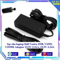 Sạc cho laptop Dell Vostro 3558 V3559 V3559B Adapter 19.5V-2.31A 19.5V-3.34A - Kèm Dây nguồn - Hàng Nhập Khẩu