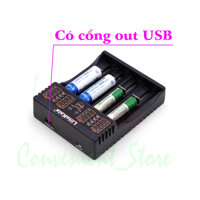 Sạc đa năng 4 khe LiitoKala Lii-402 18650 26650 AA Sạc AAA