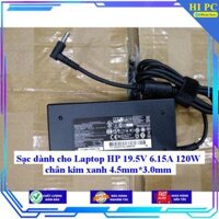 Sạc dành cho Laptop HP 19.5V 6.15A 120W chân kim xanh 4.5mm3.0mm - Kèm Dây nguồn - Hàng Nhập Khẩu