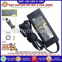 SẠC DÀNH CHO LAPTOP HP 19V-4.74A (90W) kim lớn 7.4*5.0mm tương thích DV6-6000, DV7-2000, DV7-3000, DV7-4000, DV7-6000, G