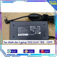 Sạc dành cho Laptop MSI GL62 7RD - 120W - Kèm Dây nguồn - Hàng Nhập Khẩu