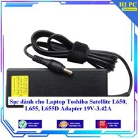 Sạc dành cho Laptop Toshiba Satellite L650 L655 L655D Adapter 19V-3.42A - Kèm Dây nguồn - Hàng Nhập Khẩu