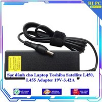 Sạc dành cho Laptop Toshiba Satellite L450 L455 Adapter 19V-3.42A - Kèm Dây nguồn - Hàng Nhập Khẩu